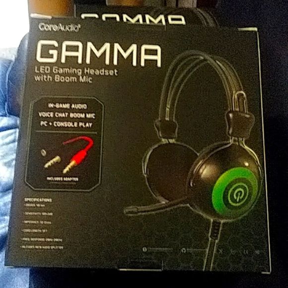 CoreAudio Headphones Coreaudio Gamma Led Gaming Headset With Boom